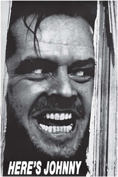 The Shining "Here's Johnny" Movie Poster