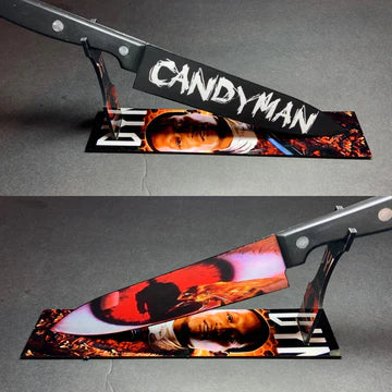 Candyman 1992 Horror Kitchen Knife With Sublimated Stand