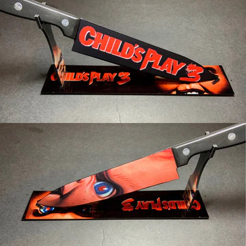 Childs Play 3 Knife With Sublimated Stand