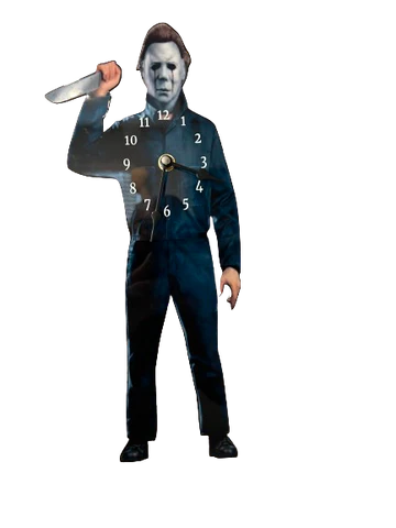 Halloween Slasher Michael Wall Clock