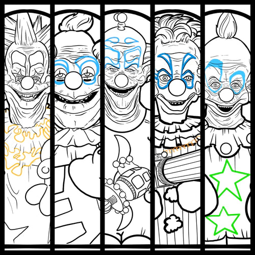 Killer Klowns from Outer Space Inspired full 5 piece Plush Doll 5"