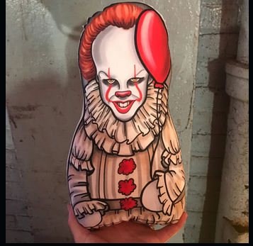NEW IT pennywise Clown Inspired Plush Doll 5"
