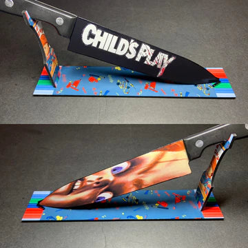 Child's Play Chucky Good Guy Doll Kitchen Knife With Sublimated Stand