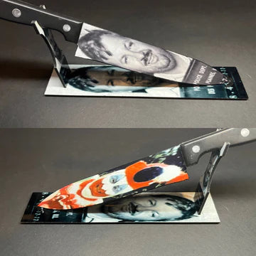 John Wayne Gacy Jr Serial Killer Kitchen Knife With Sublimated Stand